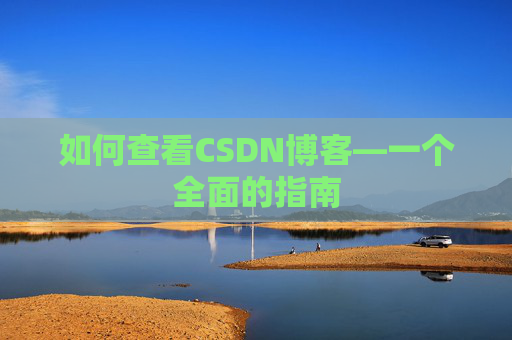 如何查看CSDN博客—一个全面的指南